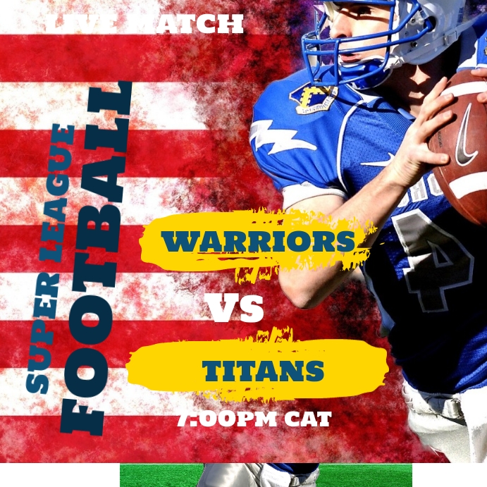 football Template | PosterMyWall