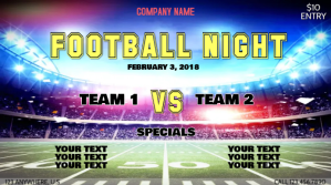 FOOTBALL Display digitale (16:9) template