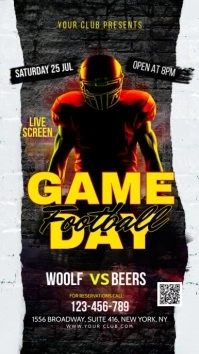 Football Digital Display (9:16) template