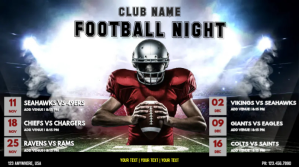 FOOTBALL Digitalt display (16:9) template