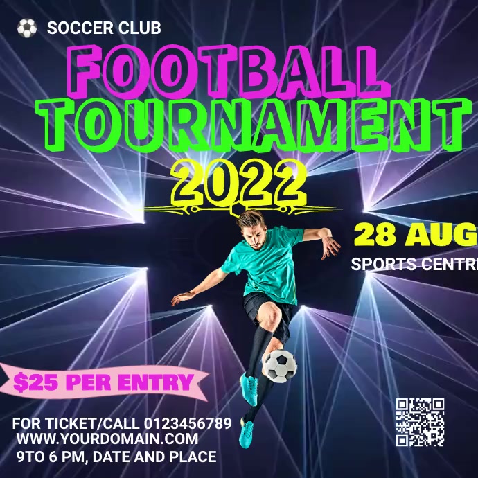 FOOTBALL Template | PosterMyWall