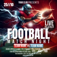 Football Square (1:1) template