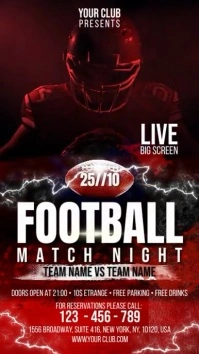 Football รีลบน Instagram template