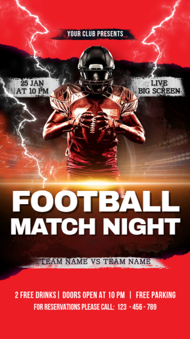 Football Display Template | PosterMyWall