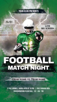 Football Display Tampilan Digital (9:16) template
