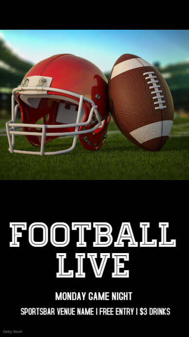 Football event - Template | PosterMyWall