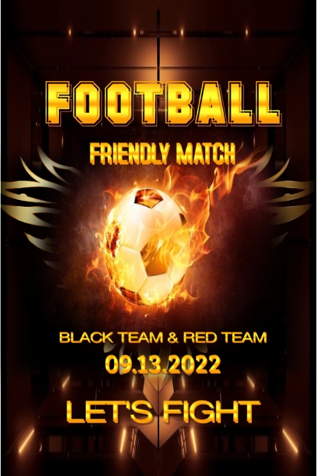 FOOTBALL EVENT Template | PosterMyWall