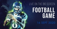 Football event Portada de evento de Facebook template