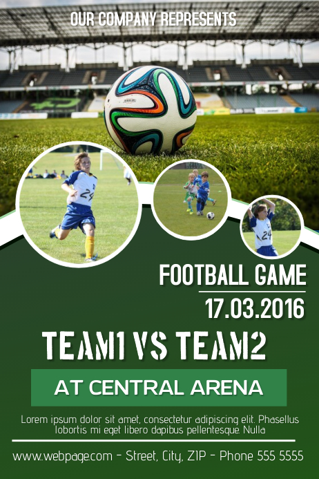 Fussball Fussball Event Flyer Vorlage Vorlage Postermywall