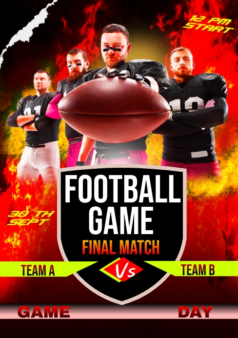 football final match ad design flyer Template | PosterMyWall