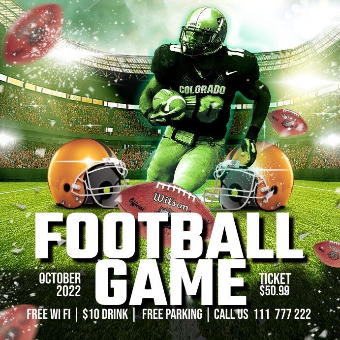 football final match ad design flyer Template | PosterMyWall