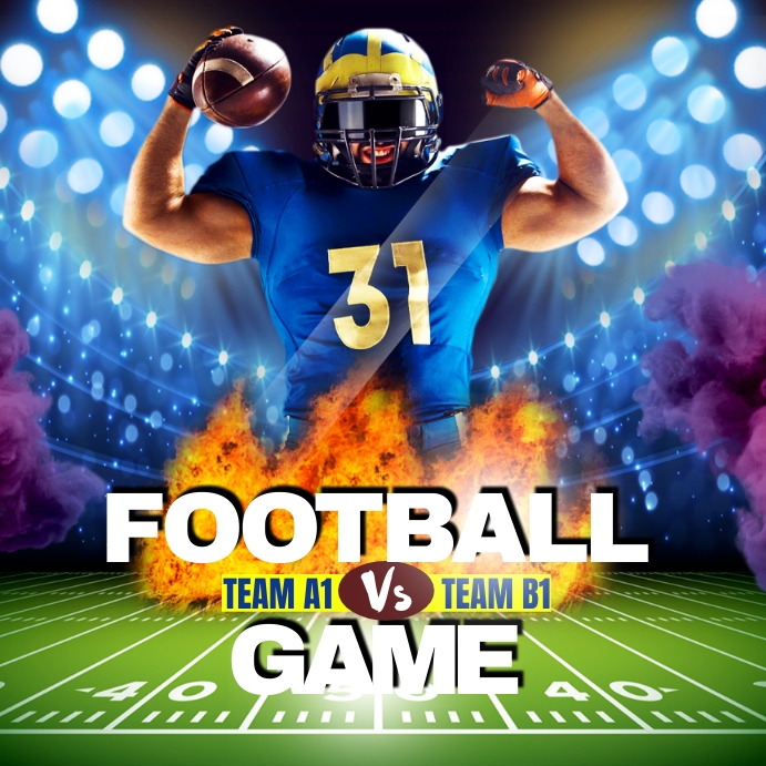 football final match ad design flyer Template | PosterMyWall