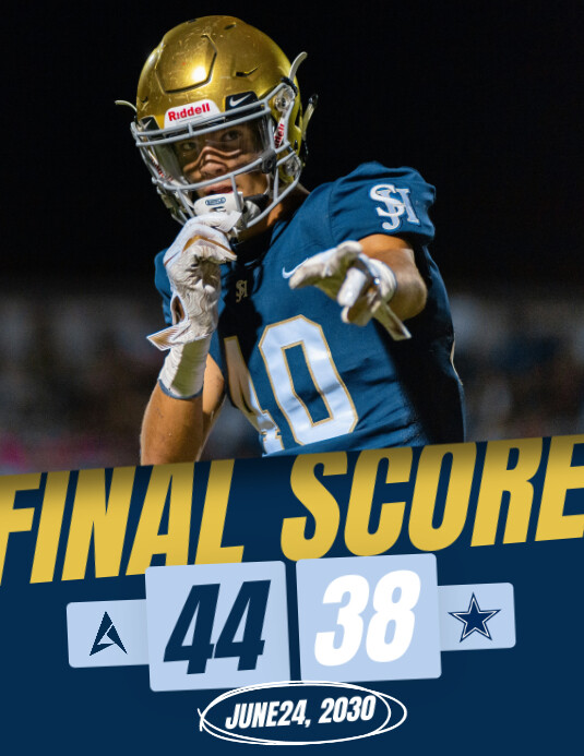 Copy of football final score flyer | PosterMyWall