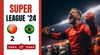 football final score template Miniatura de YouTube