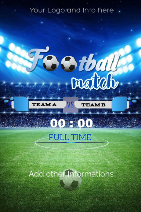 Fixture Poster Football fixture Template | PosterMyWall