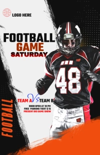 football flyer ad design Tabloid template