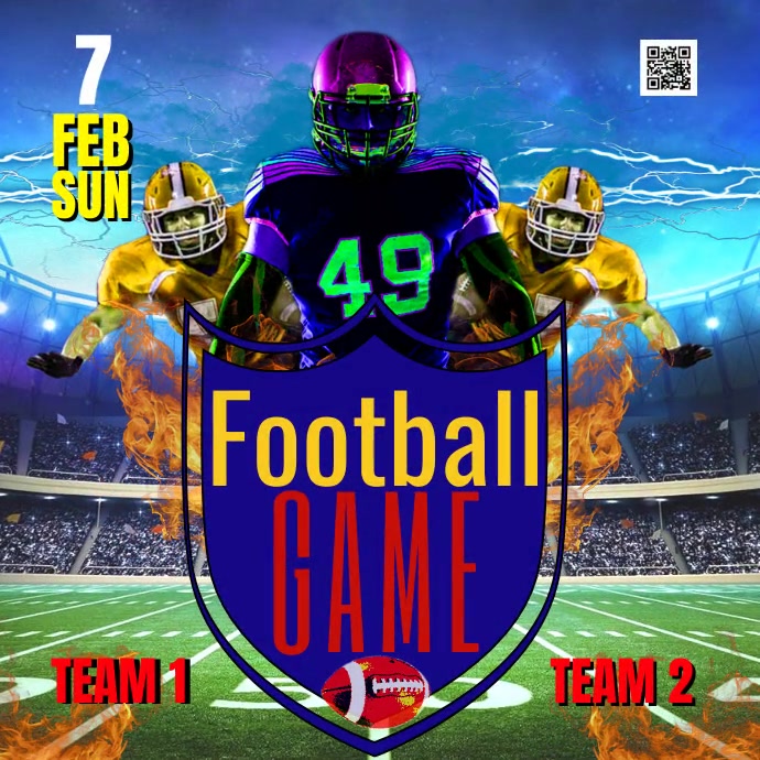 football flyer ad design Template | PosterMyWall Football flyer ad design Template | PosterMyWall