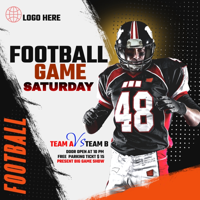 Copy of football flyer ad design | PosterMyWall