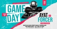 Football flyer Facebook Ad template
