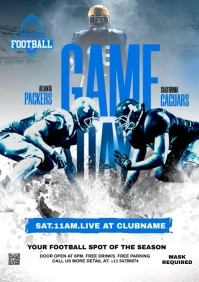 Football flyer A4 template