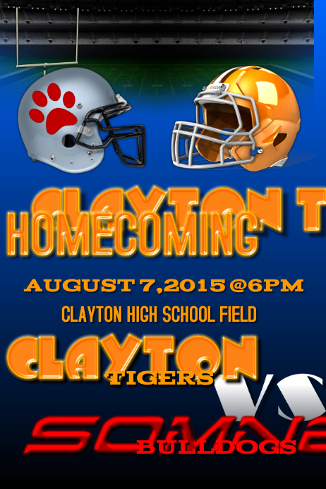 football flyer template postermywall football flyer templates