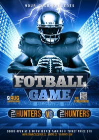 football flyers,Soccer A6 template