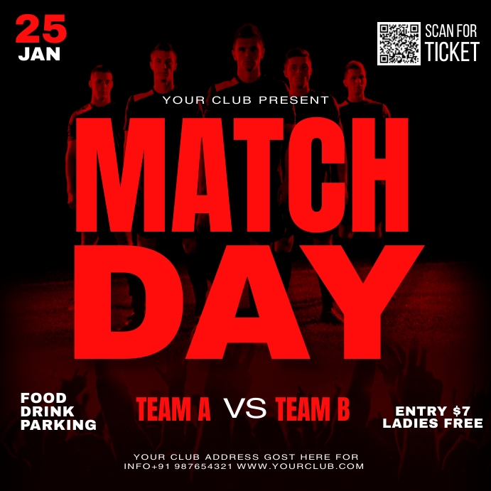 Football flyers Template PosterMyWall Football flyers Template PosterMyWall