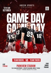football game day A1 template