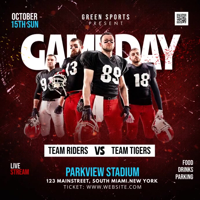 football game day Template PosterMyWall