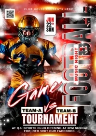 FOOTBALL GAME DAY A3 template