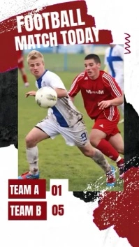 Football Game Day Digitalt display (9:16) template