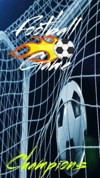 Football Game Digital na Display (9:16) template