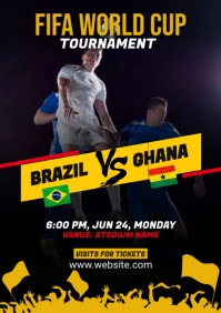 Football game Flyer Template A2