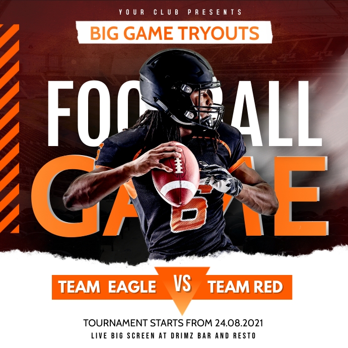 Football Game Play Template PosterMyWall