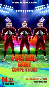 FOOTBALL GAME TEMPLATE Digital na Display (9:16)