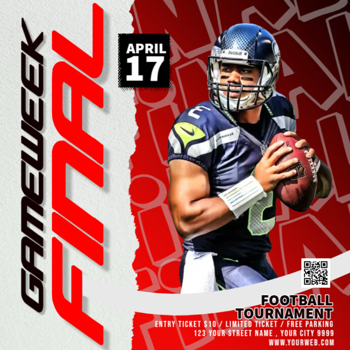 Mod le Football Game Template PosterMyWall mod-le-football-game-template-postermywall