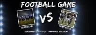 football game video template falcebook cover Фотография обложки профиля Facebook