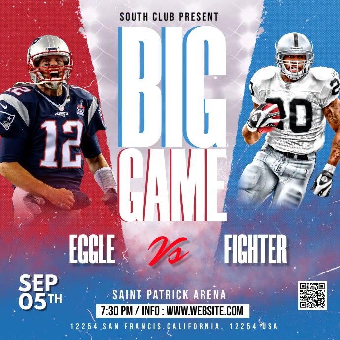 Football Games Flyer Template PosterMyWall