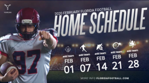 Football Home Schedule Template Facebook-covervideo (16:9)