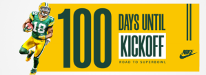Football kickoff template design Facebook-coverfoto