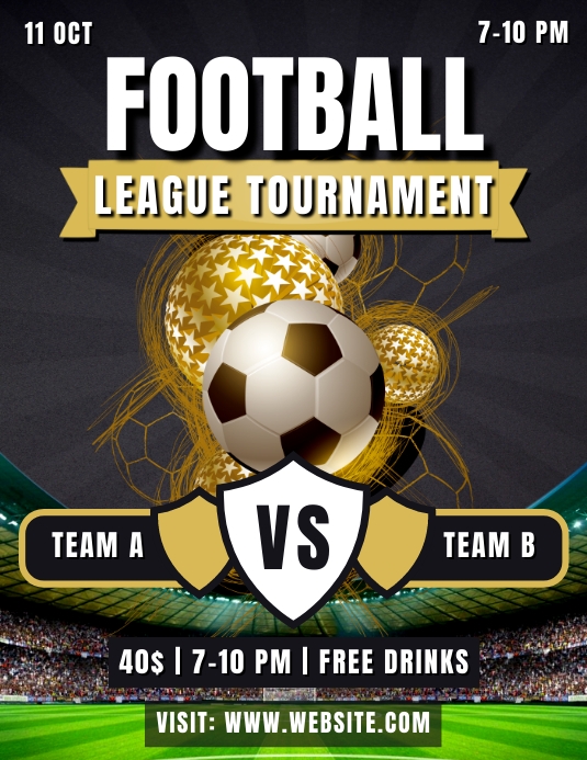 Match Advertisement Football League Soccer Match Flyer Ad Free Ed Template | PosterMyWall