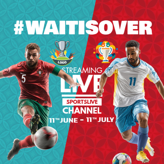 Copy of Football Live Streaming Post Template | PosterMyWall