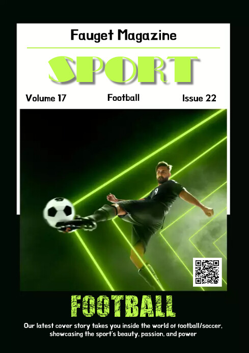 Football Magazine Cover Template | PosterMyWall
