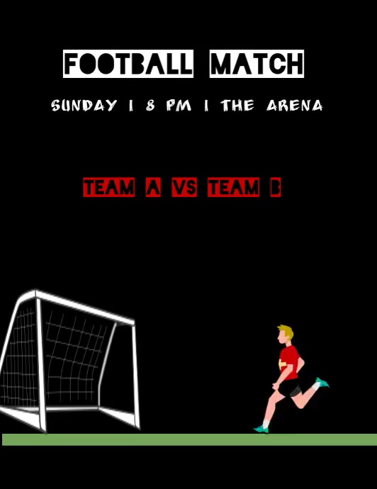 Football Match Ad Template | PosterMyWall