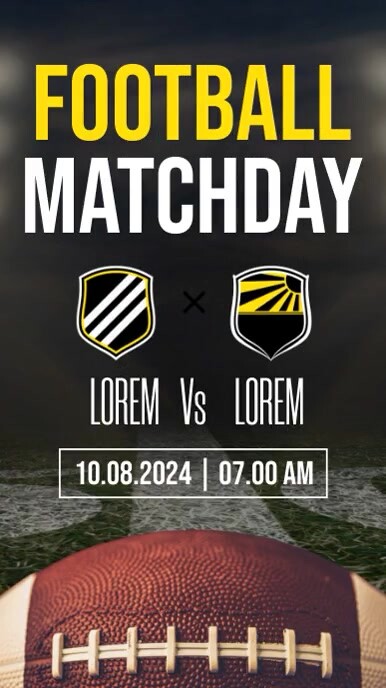 Matchday Programme Ad Example Plantilla de Football Match Day Ads | PosterMyWall