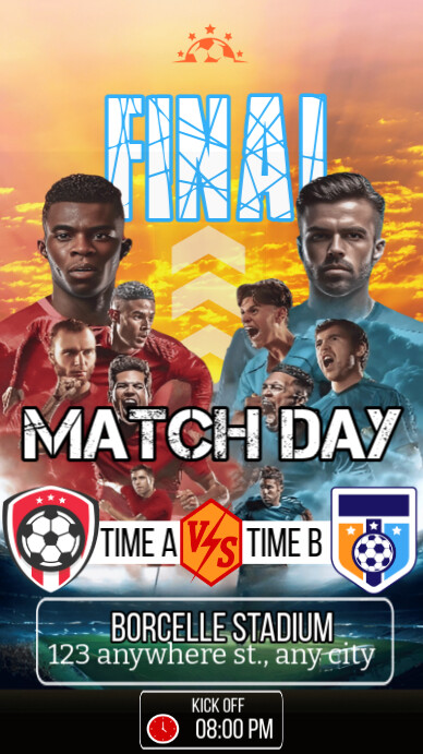 Football Match Day Template | PosterMyWall