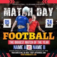 Football Match Day Instagram Post template