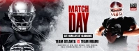 Football Match day Facebook cover template