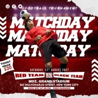 Football Match Day / Game Day Instagram Post template