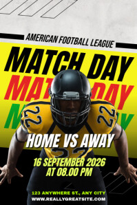 Football Match Day Instagram Post Poster template